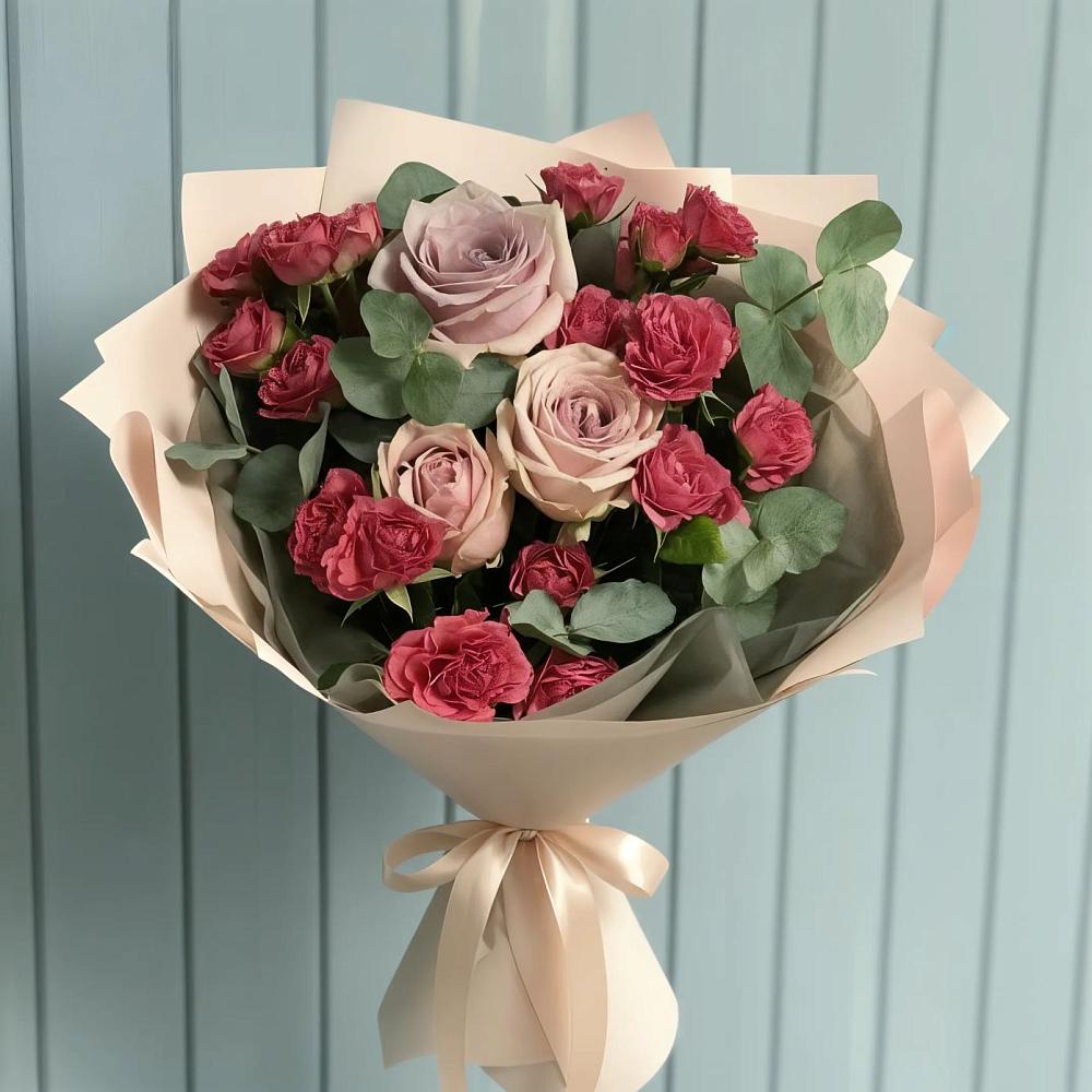 Букет цветов из: Гвоздики и Розы в Благовещенке