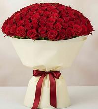 Букет 101 Красная роза Милано в Благовещенке