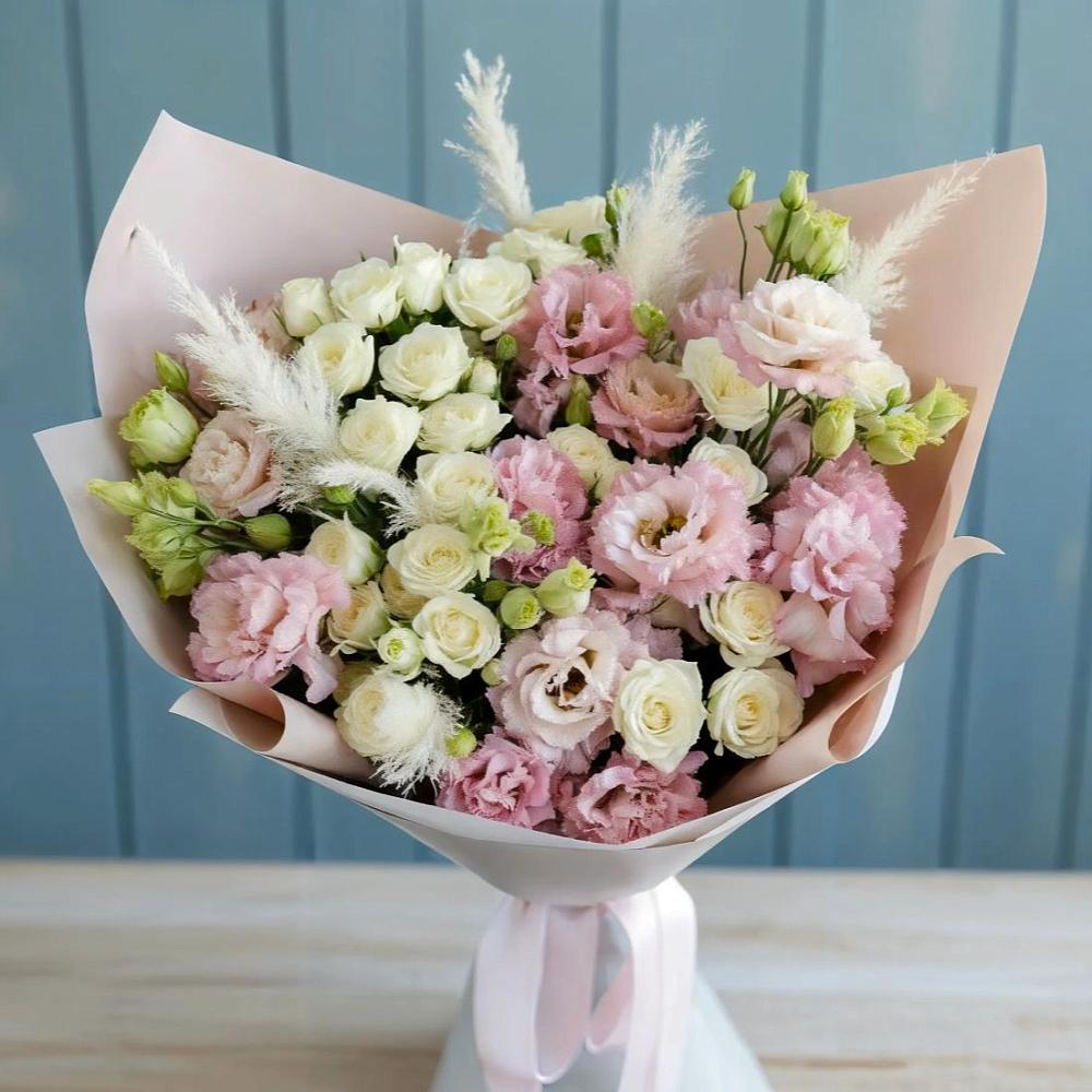 Букет цветов из: Альстромерии и Розы в Благовещенке