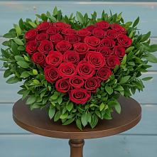 Цветочная композиция из Розы в виде сердца в Благовещенке