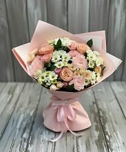 Букет цветов из:  Гвоздики, Розы и Хризантемы в Благовещенке