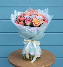 Букет цветов из:  Хризантемы и Розы в Благовещенке